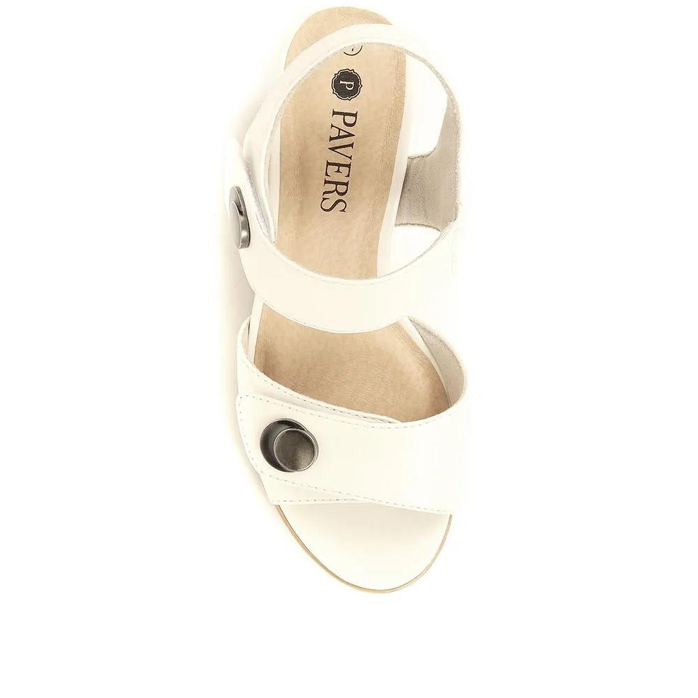 Adjustable Block-Heeled Sandals - JANSP35039 / 321 373