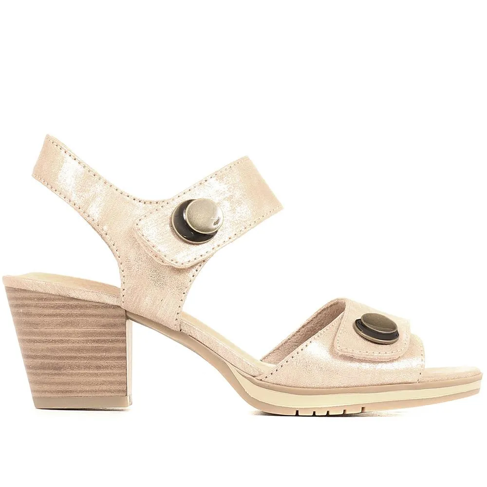 Adjustable Block-Heeled Sandals - JANSP35039 / 321 373