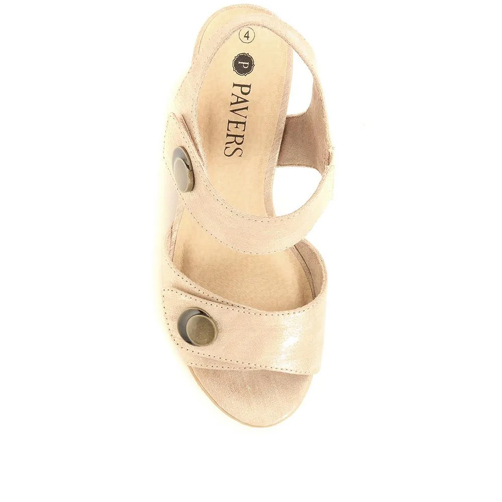 Adjustable Block-Heeled Sandals - JANSP35039 / 321 373