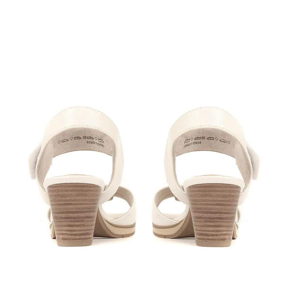 Adjustable Block-Heeled Sandals - JANSP35039 / 321 373