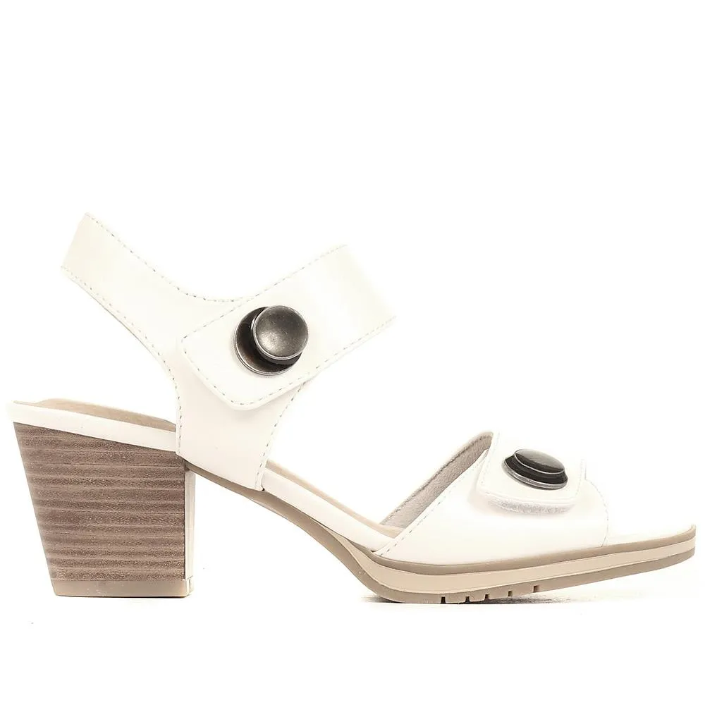 Adjustable Block-Heeled Sandals - JANSP35039 / 321 373