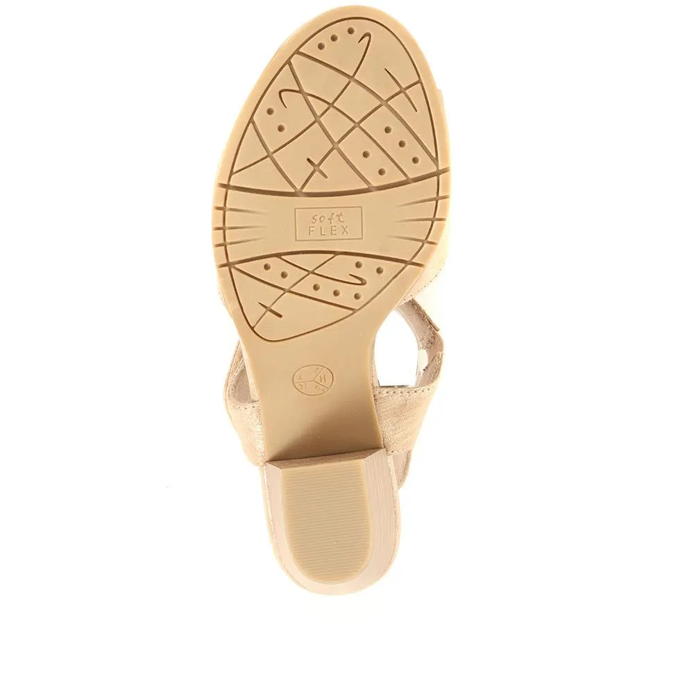 Adjustable Block-Heeled Sandals - JANSP35039 / 321 373