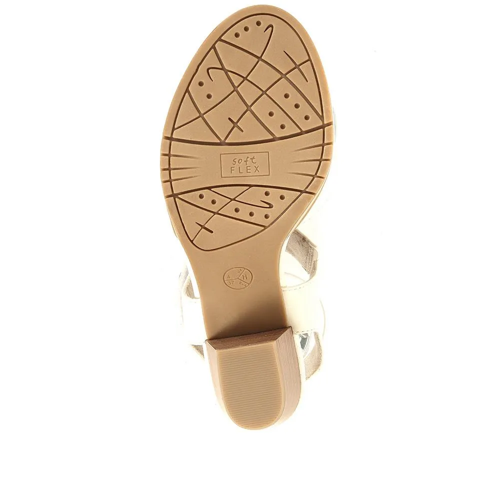Adjustable Block-Heeled Sandals - JANSP35039 / 321 373