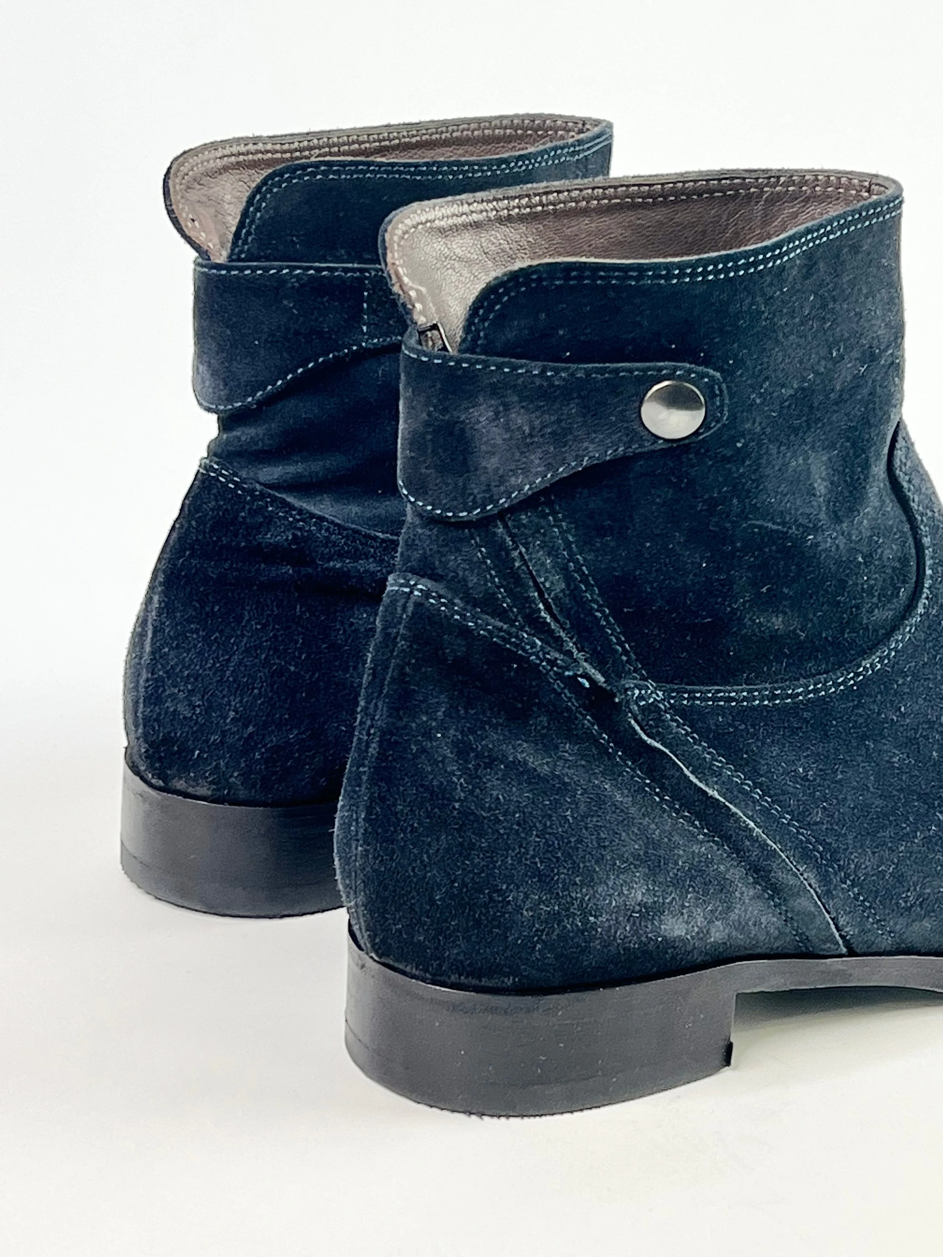 Bianca Buccheri Midnight Blue Suede Boots - EU40