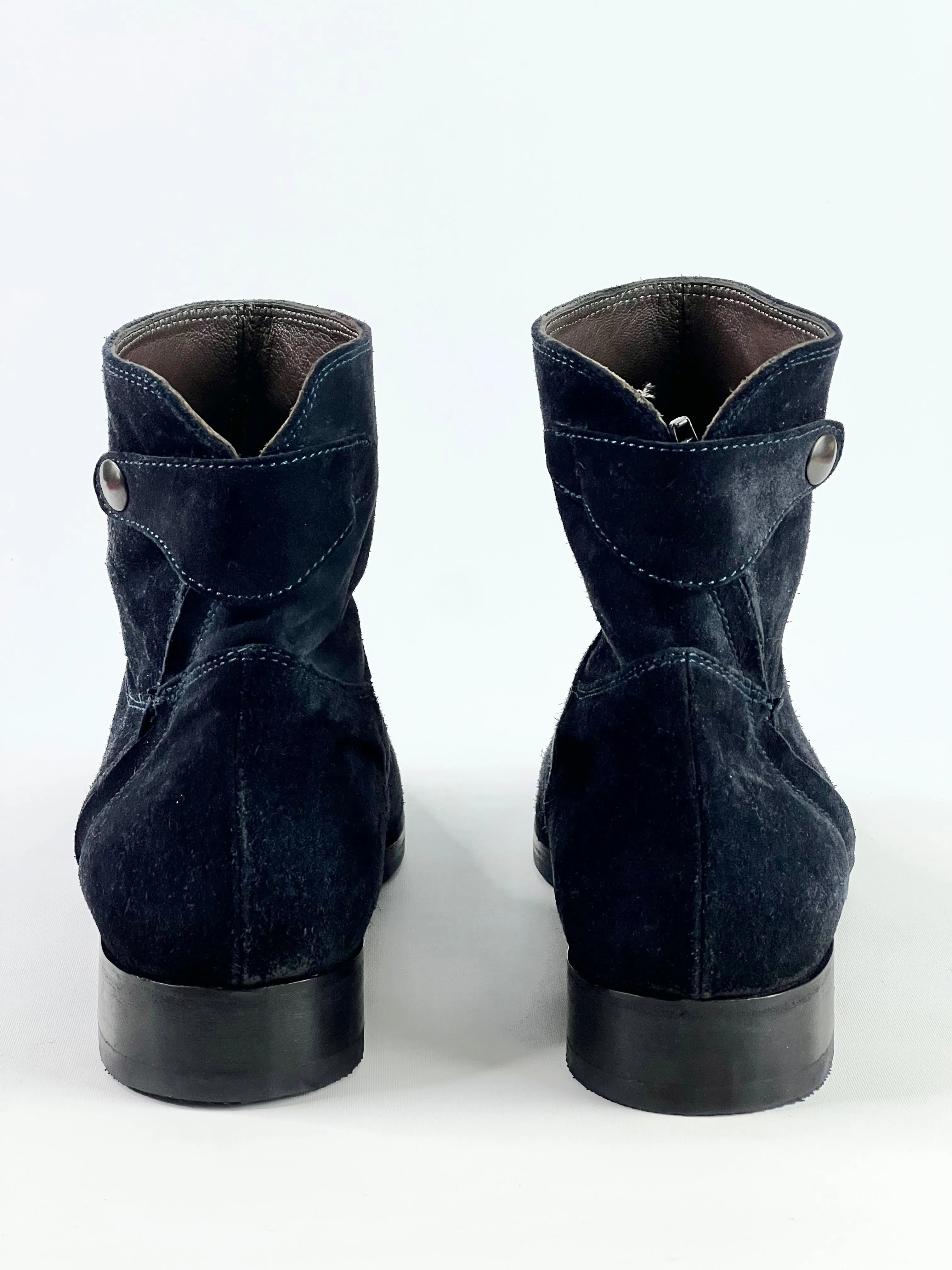 Bianca Buccheri Midnight Blue Suede Boots - EU40