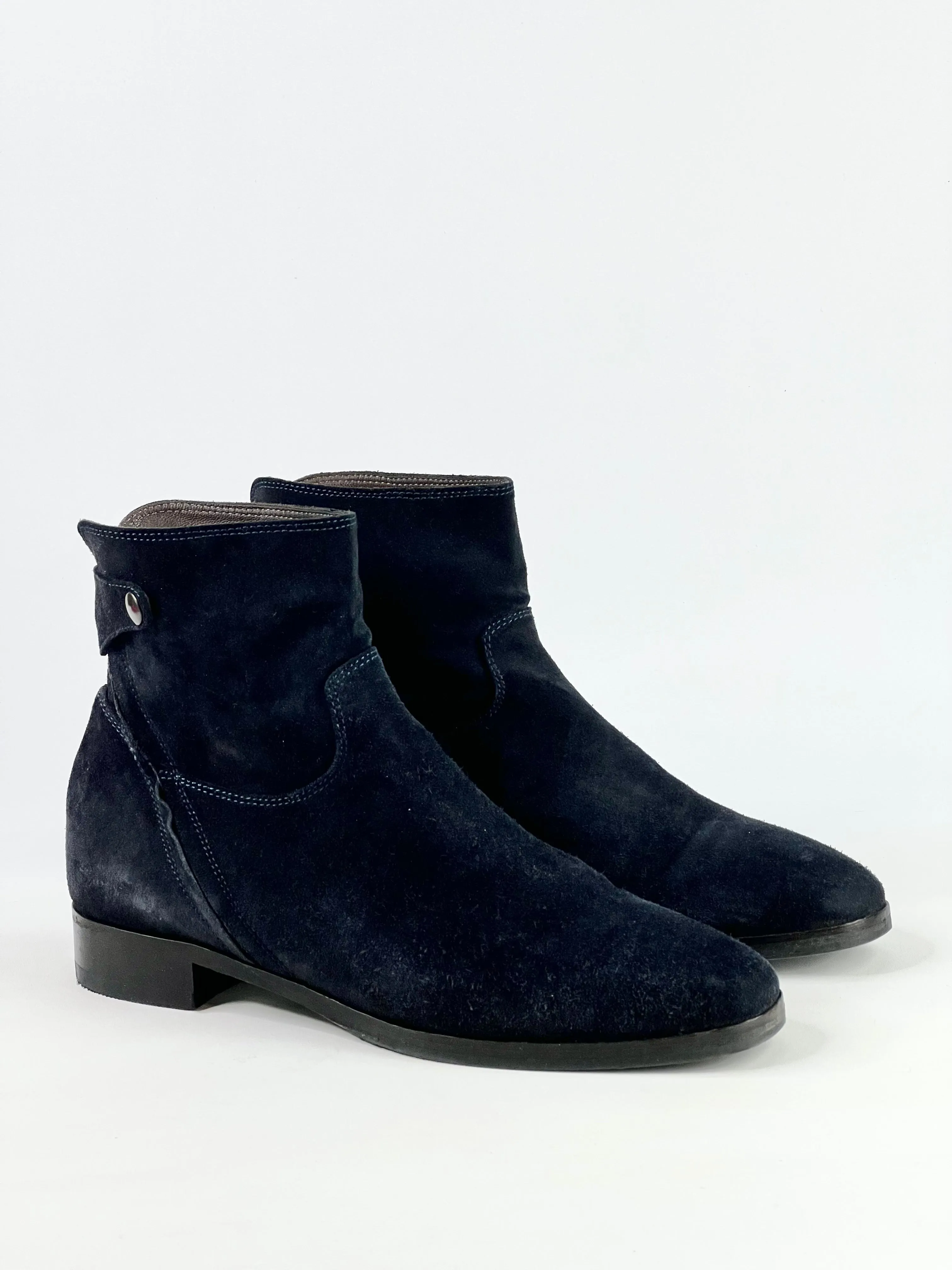 Bianca Buccheri Midnight Blue Suede Boots - EU40