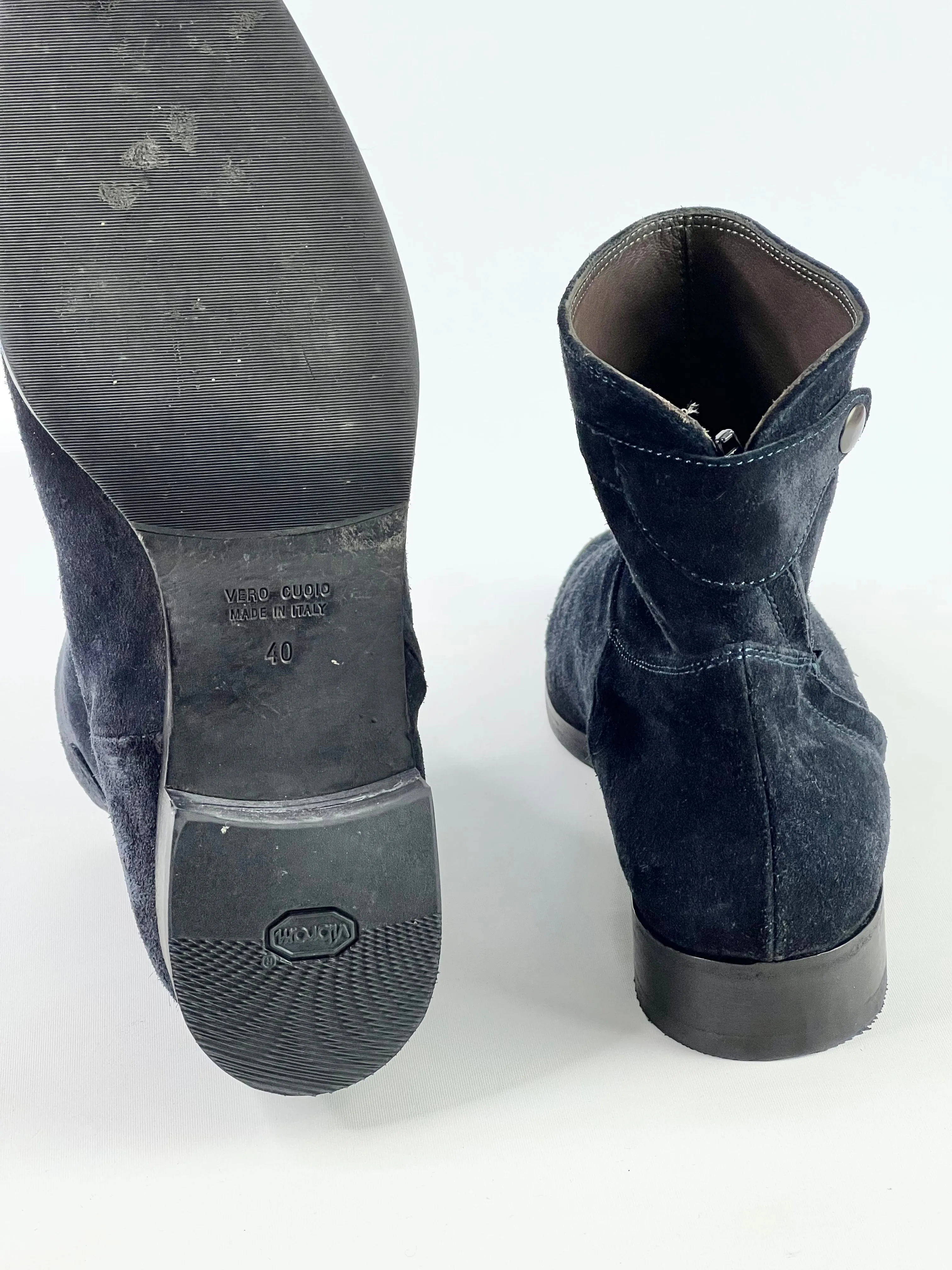 Bianca Buccheri Midnight Blue Suede Boots - EU40