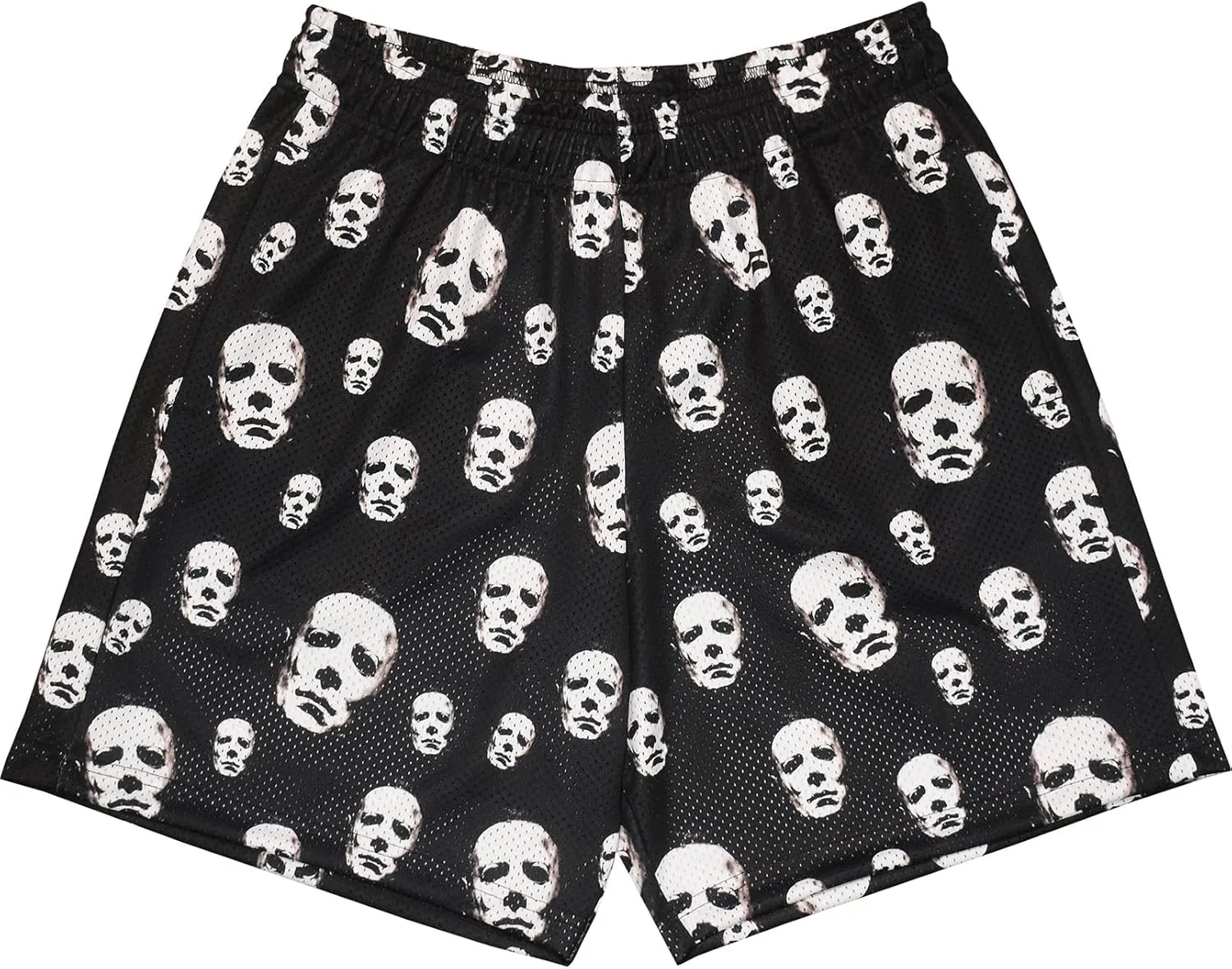 BOOMLEMON Mens Mesh Graphic Print Shorts Fashion Designer Workout Shorts Retro Casual Cool Streetwear Short Pants