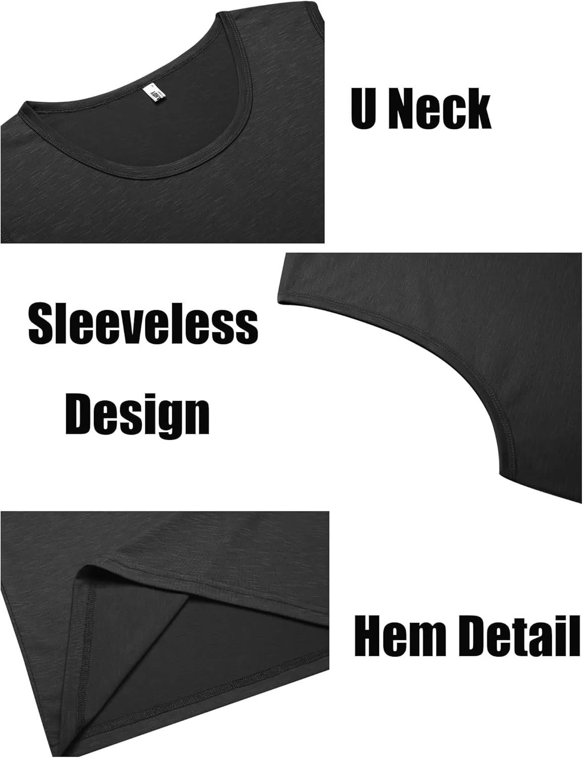 COOFANDY Men's Workout Tank Top 2 Pack Casual Soft Sleeveless Gym Muscle Shirts Bodybuilding Tee