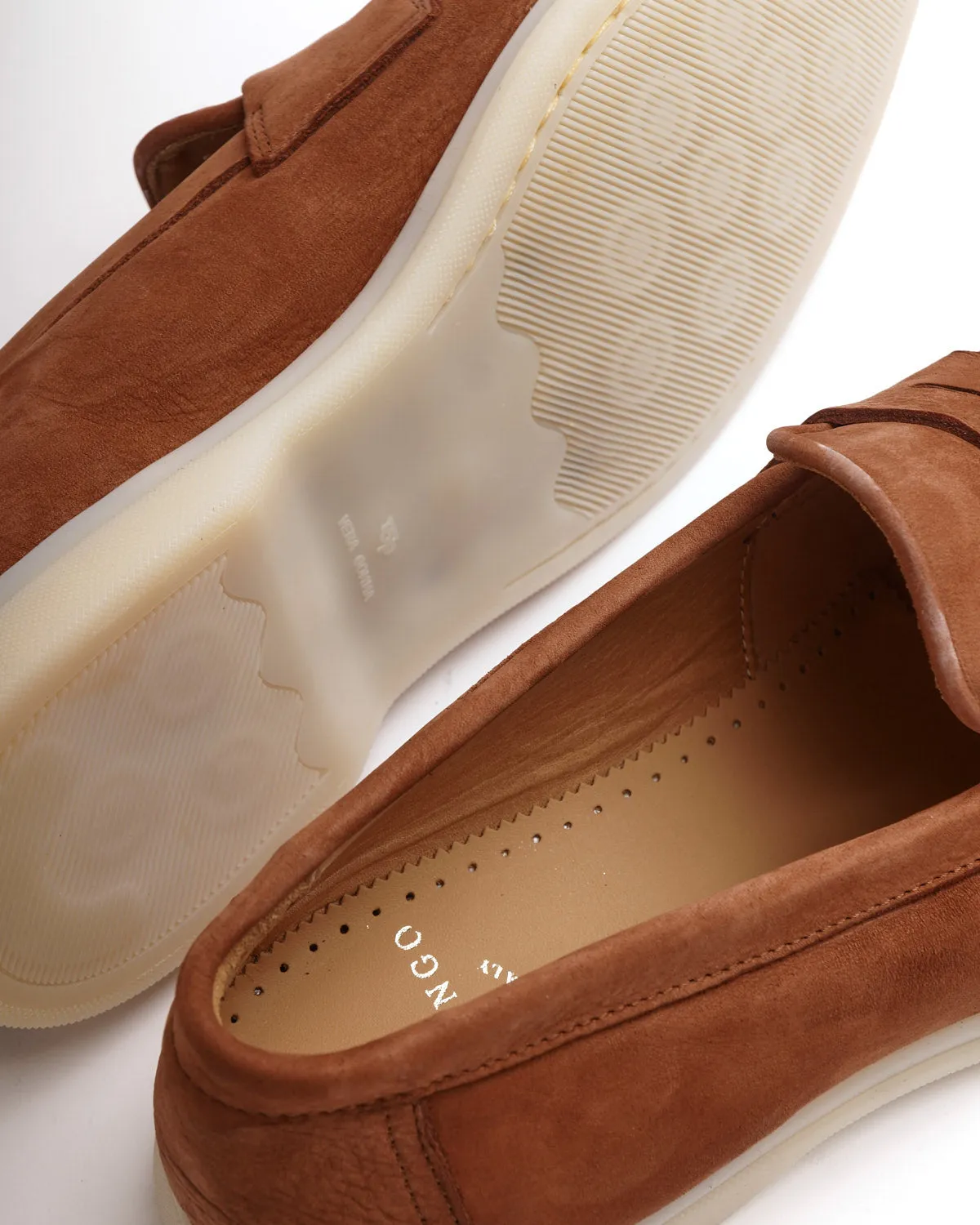 Copper Morbidone Leather Loafers