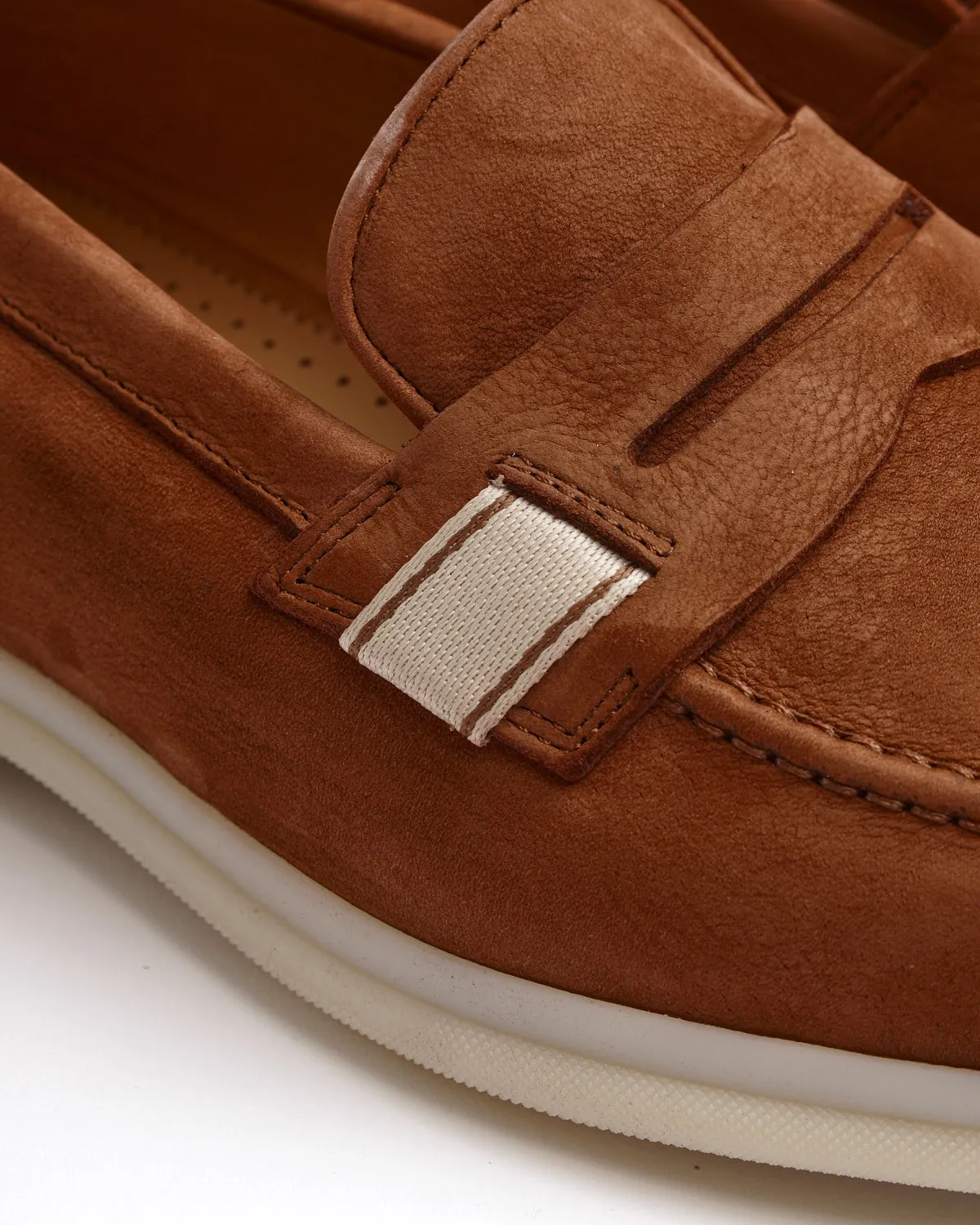 Copper Morbidone Leather Loafers