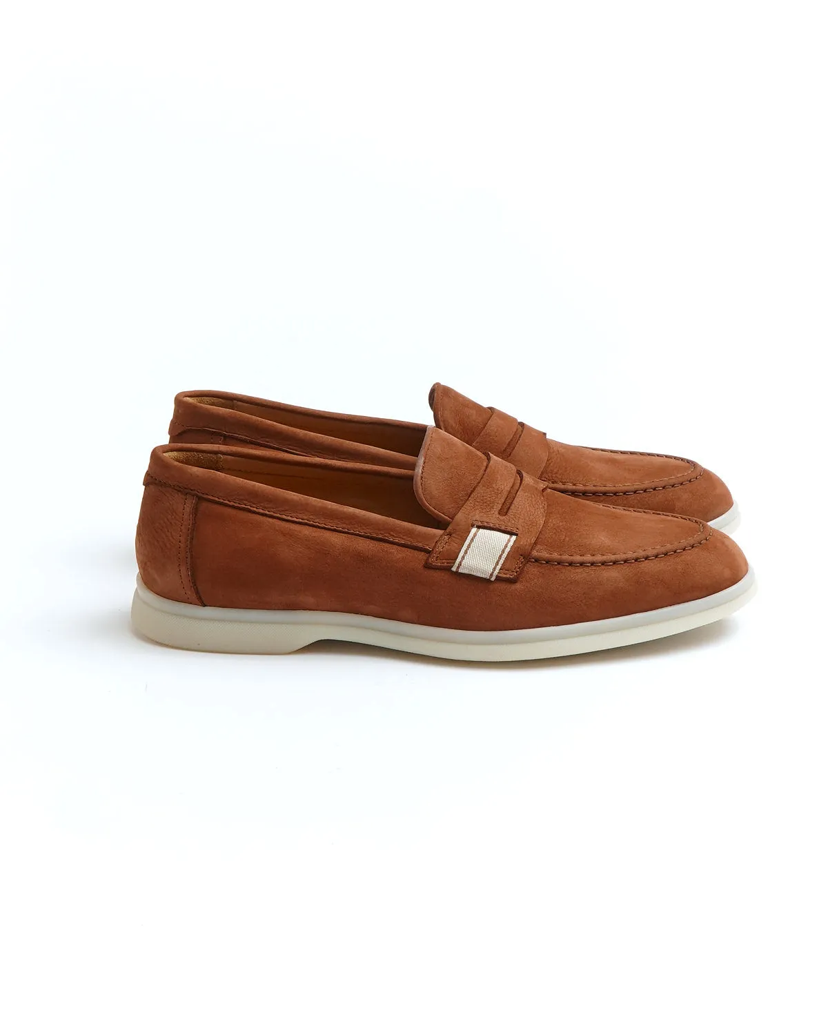 Copper Morbidone Leather Loafers