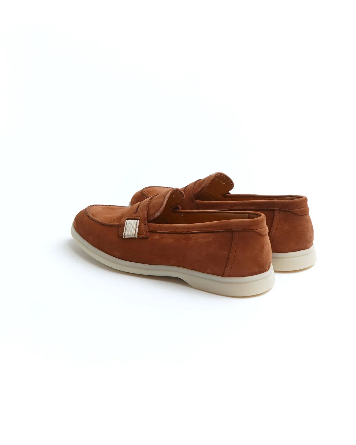 Copper Morbidone Leather Loafers