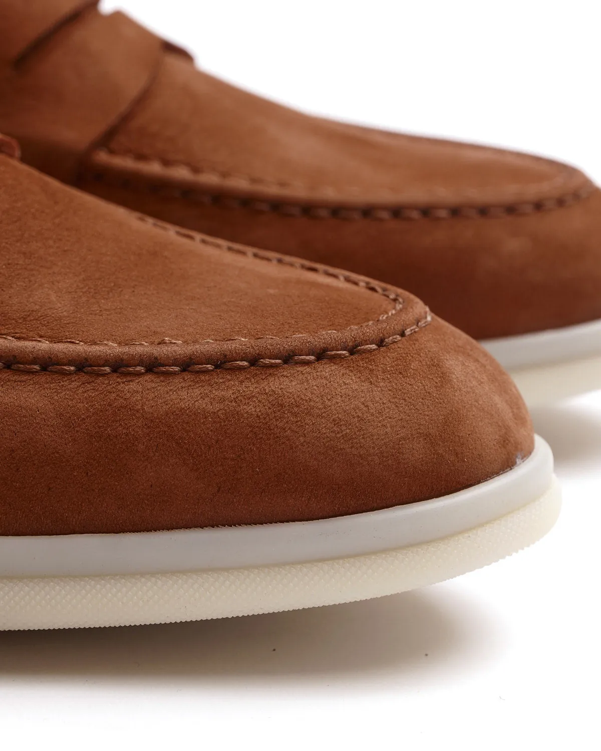 Copper Morbidone Leather Loafers