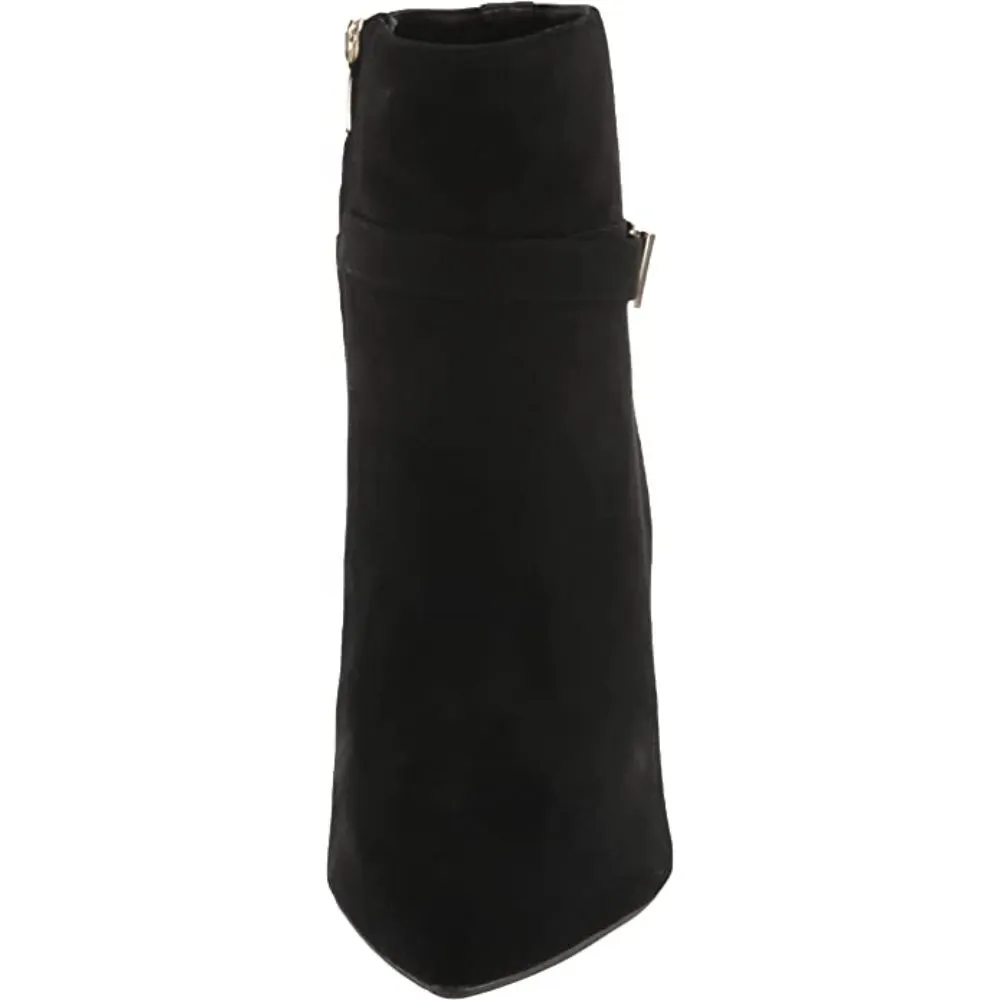 Dian 9x9 Black Suede Nine West Ankle Boots