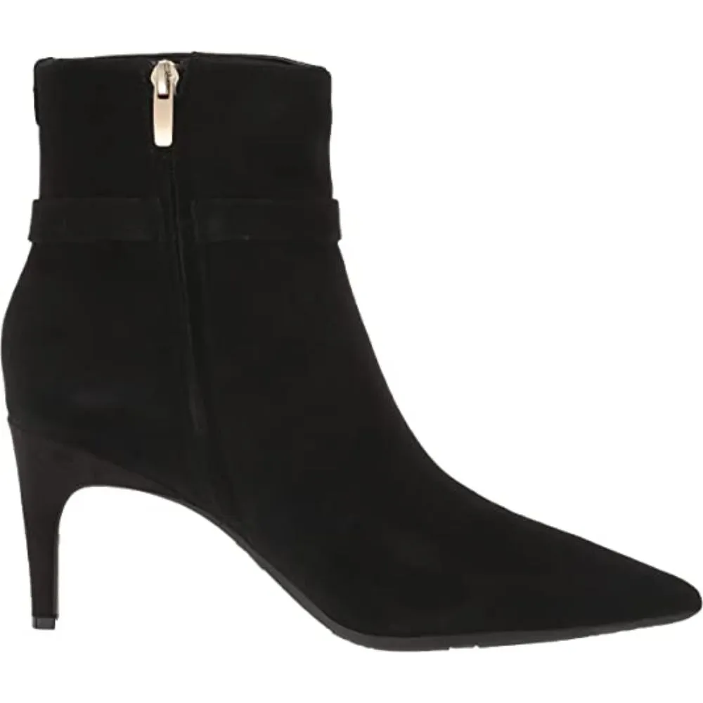 Dian 9x9 Black Suede Nine West Ankle Boots