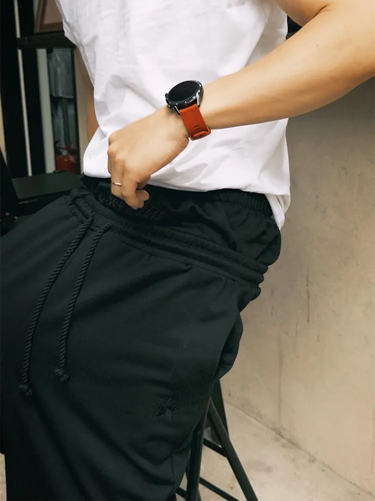 Double Waisted Sweatpants Men Y2k Baggy Sweatpants Wide Leg Drawstring Pants Streetwear Vintage Pants Gym Workout