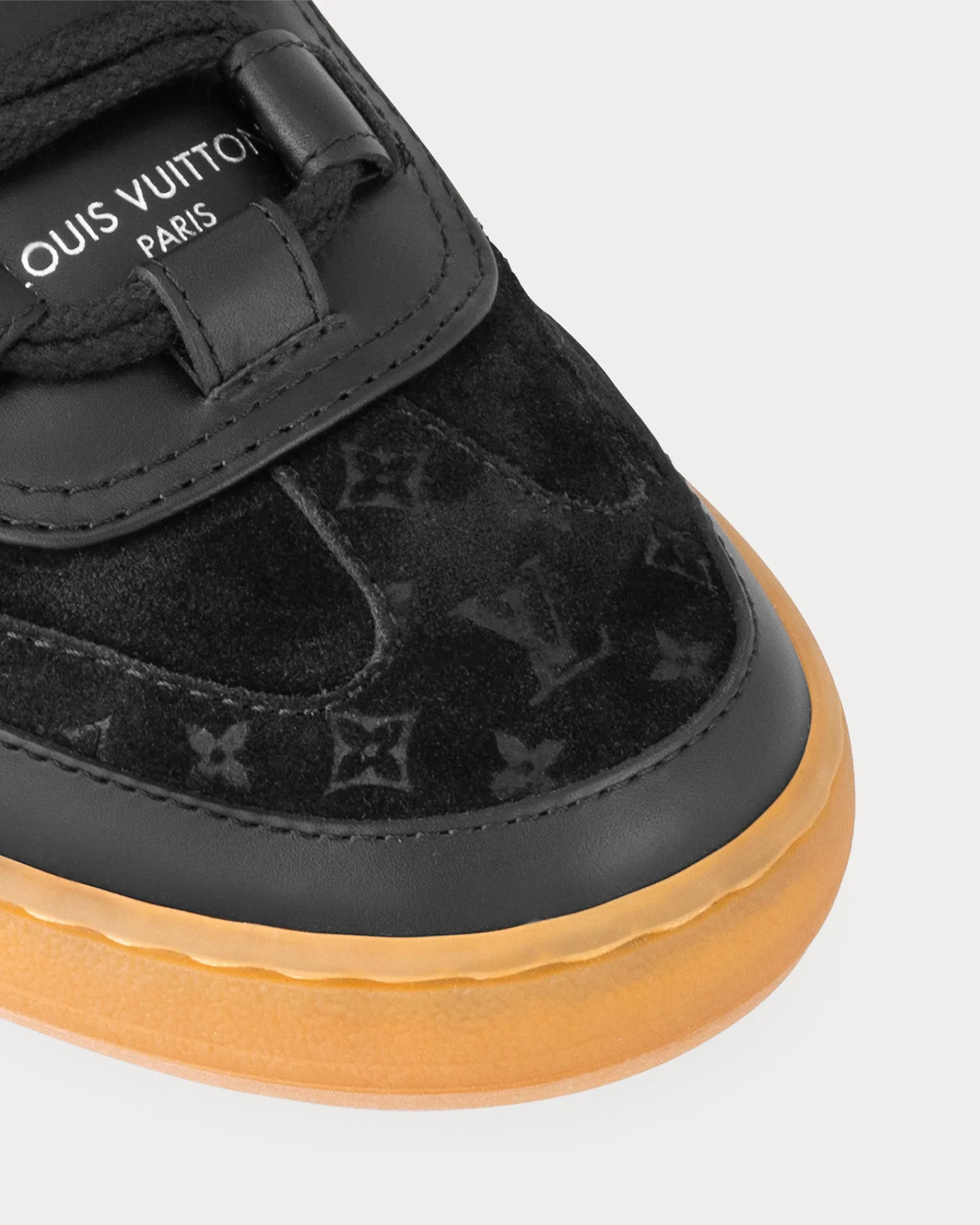 Lous Open Back Black Slip On Sneakers
