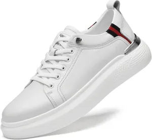 Men's Invisible Height Increasing Elevator Shoes 2.36" Leather Lace up Driving Casual Sneakers Height-Boosting Formal Dress Shoes for Business Wedding Office