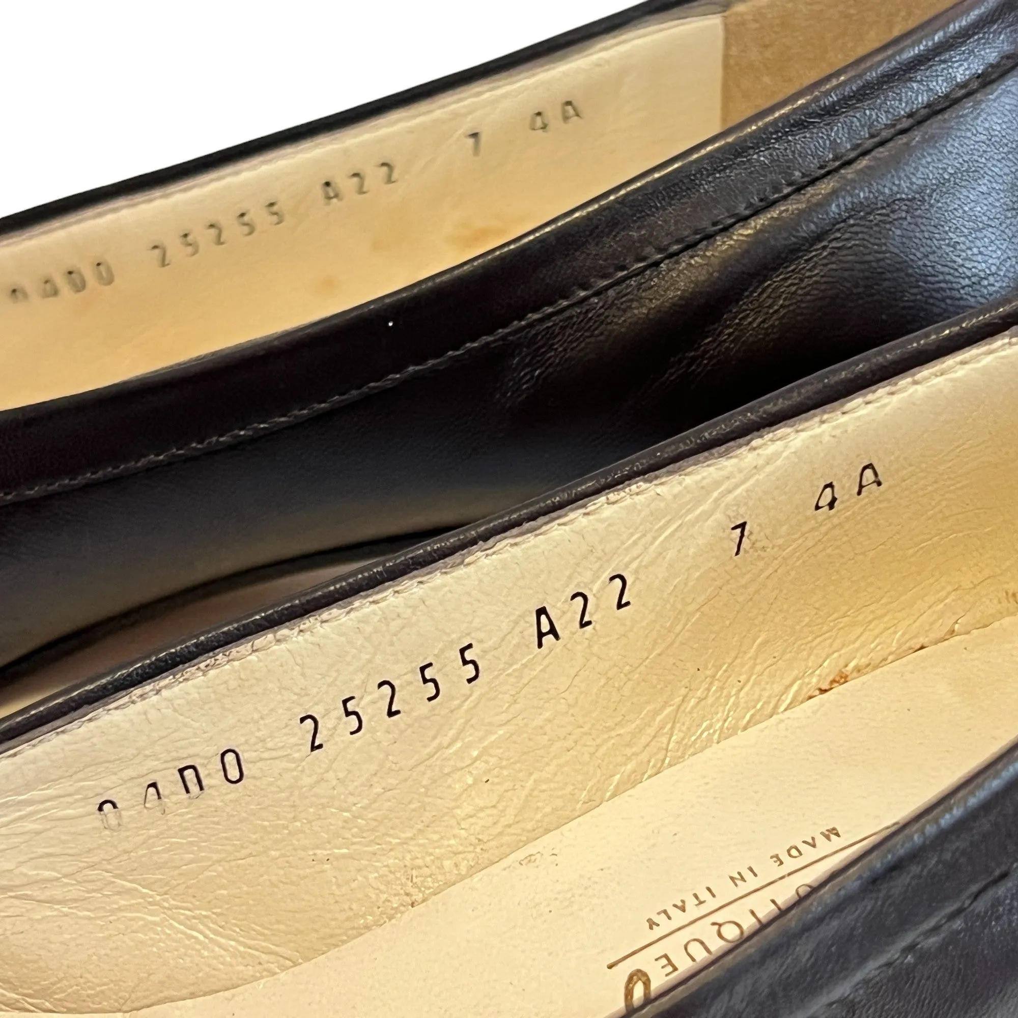 Salvatore Ferragamo Brown Leather Gancini Logo Loafers Size 7 Narrow 4A