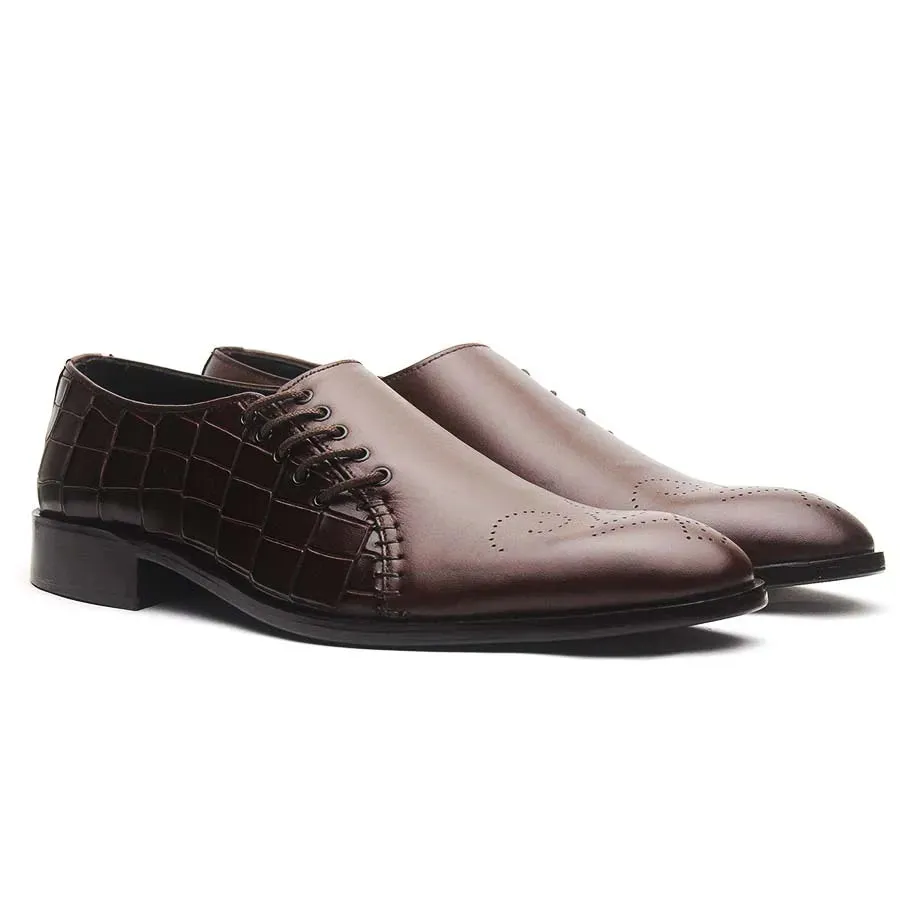 Side Lace Up Brown