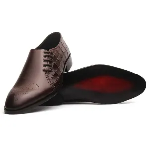 Side Lace Up Brown