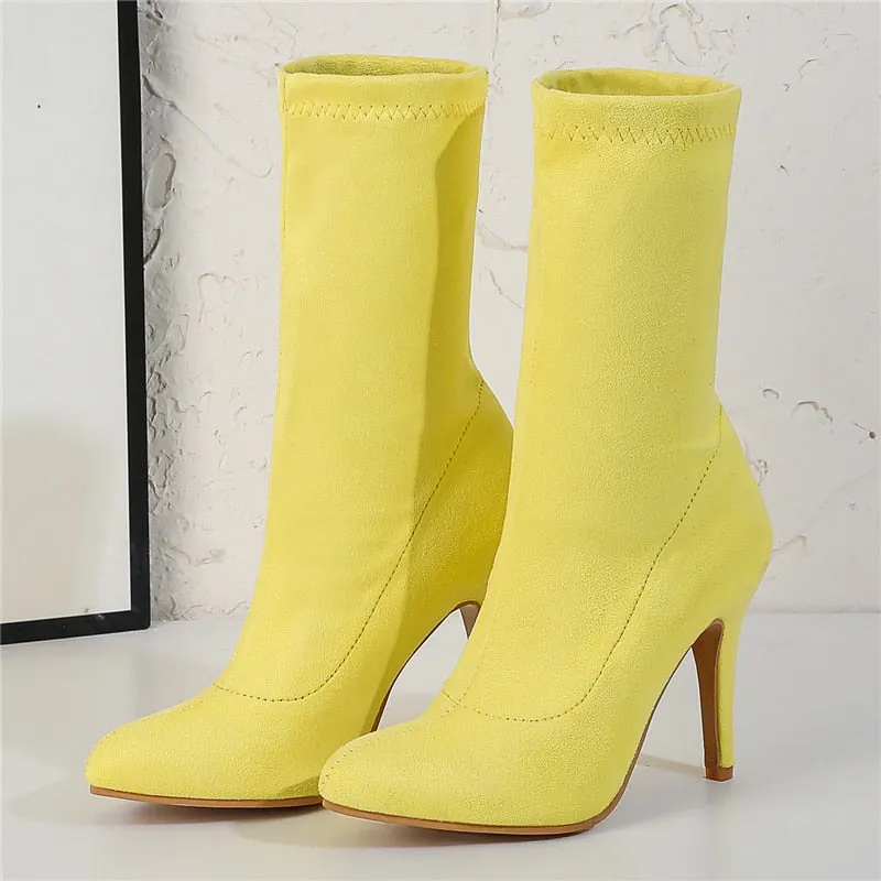 Suede Short Ankle Boots