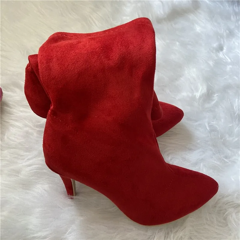 Suede Short Ankle Boots