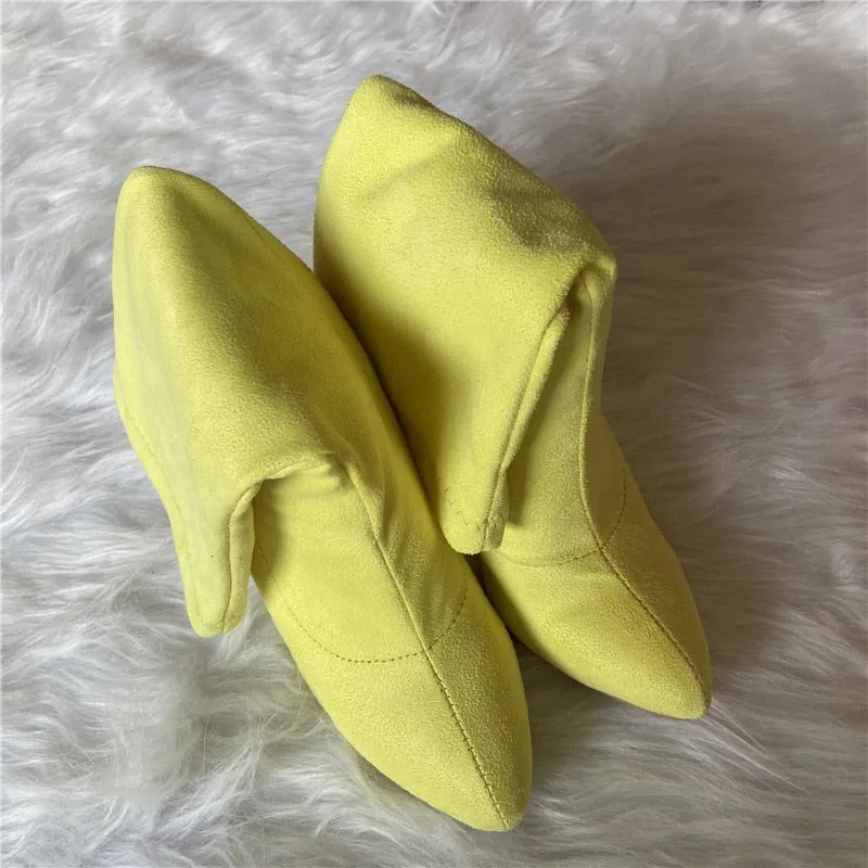 Suede Short Ankle Boots