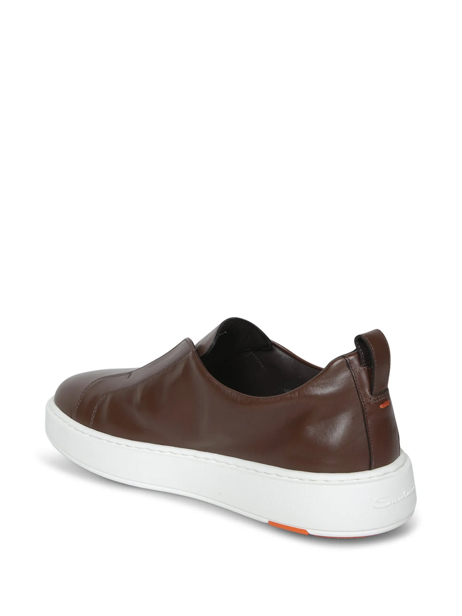 Victory Dark Brown Leather Sneakers